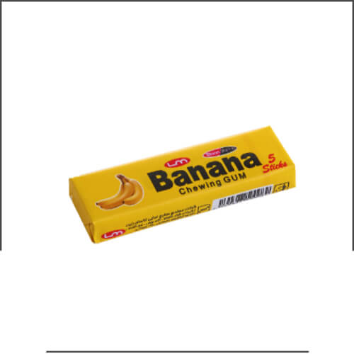 Stick Chewing Gum  Banana Flavor